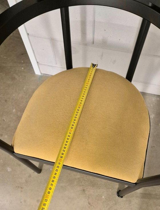 Rare IKEA Kaaro set of 5 armchairs with yellow fabric cushions, from90's.. – Stoelen / fauteuils, Textile (photo 14 of 16)