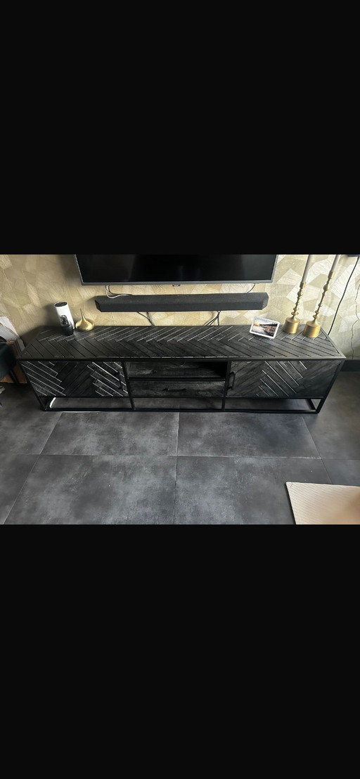 Mobile TV in legno di mango 210 cm