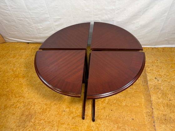 Vintage G-Plan Round Coffee Table & 4 Nested Stools | 1970s | Mahogany & Glass | Mid-Century Retro Design A (photo 16 of 18)