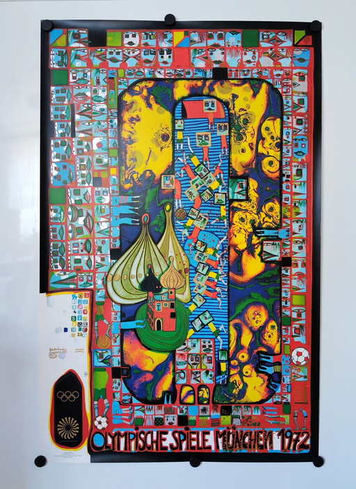 Hundertwasser / 1972 Munich Olympic Games / Poster