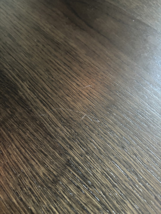 Image 1 of Massief eiken houten tafelblad rond 140 cm