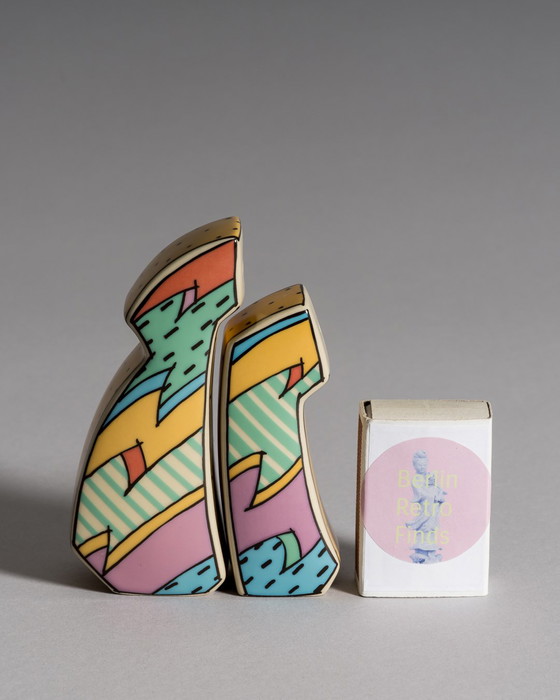 Image 1 of Dorothy Hafner pour Rosenthal Studio Linie, salière et poivrière "Flash", années 1980
