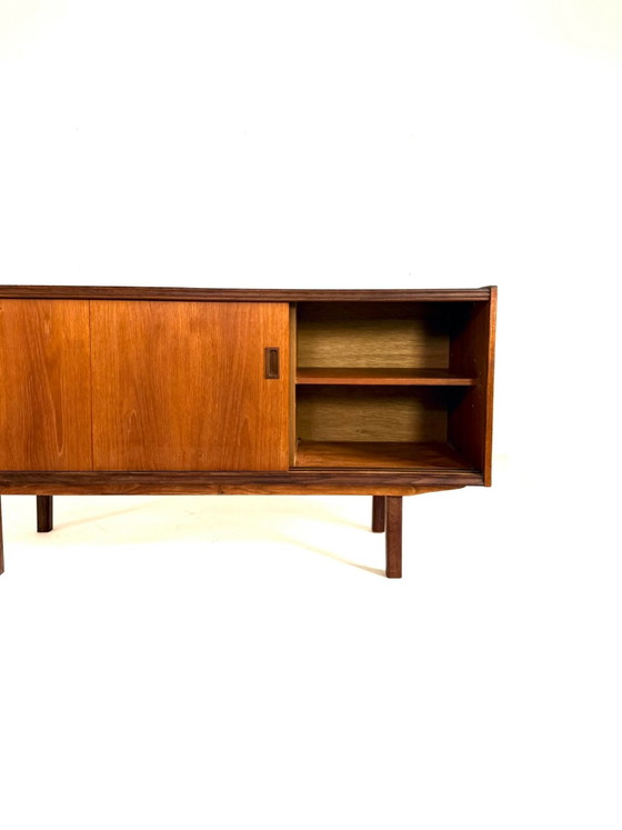 Vintage Danish teak sideboard, 1960s, Wood, Brown (photo 6 of 11)