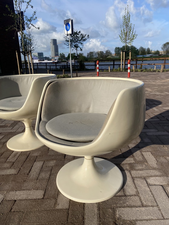 Image 1 of 2x Sedie Eero Aarnio Cognac originali e intatte con patina