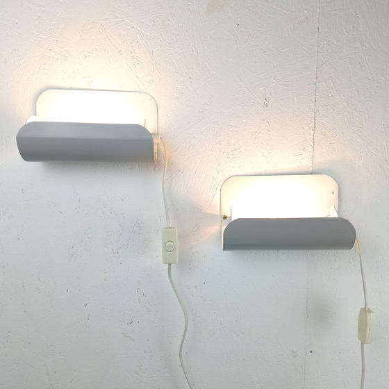 Image 1 of 2x vintage wandlamp Aneta Zweeds design