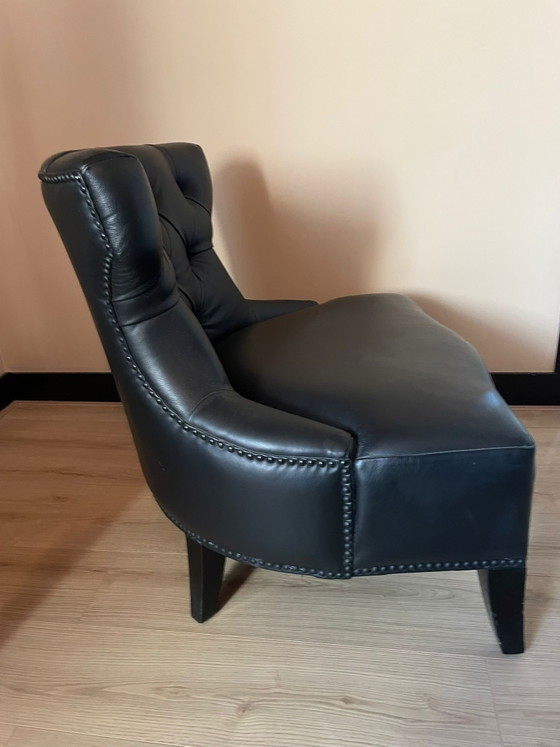 Sam Piet Boon Armchair – Leather, Wood (photo 6 of 8)
