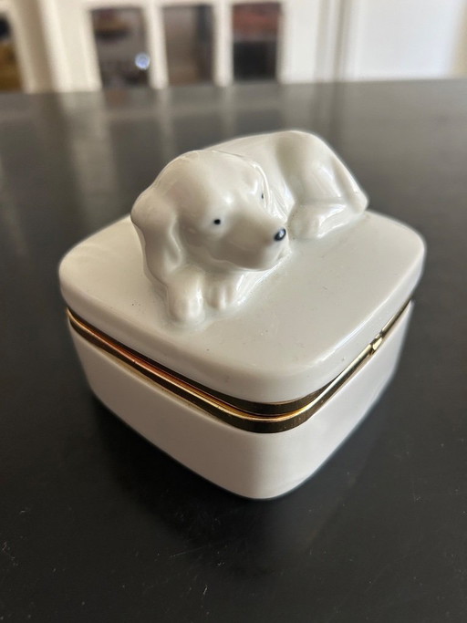 Porseleinen doos "Hond" – decoratieve objecten, Ceramic (photo 2 of 7)