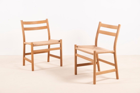6x Hans J. Wegner CH47 en Chêne Savonné, 1975 – Carl Hansen & Søn, Chaises de salle à manger, Bois, Vintage (photo 5 of 13)