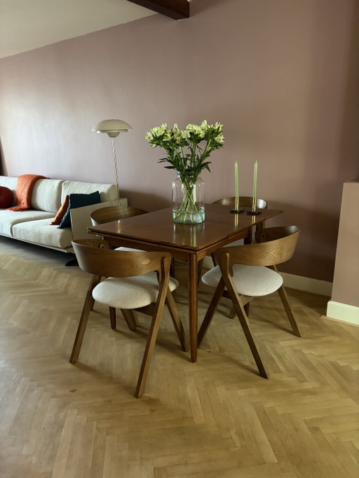 Vintage Deens Design Eetkamertafel – eettafels, Wood