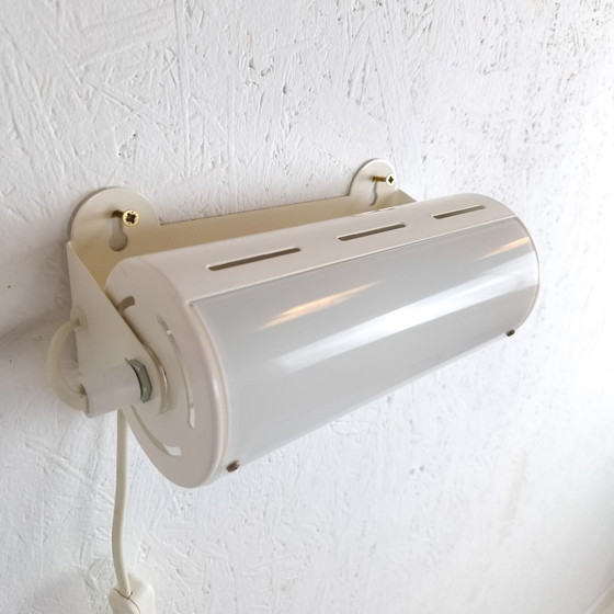 Image 1 of 3 lampade da parete vintage Ikea Smyg in metallo/plastica bianca