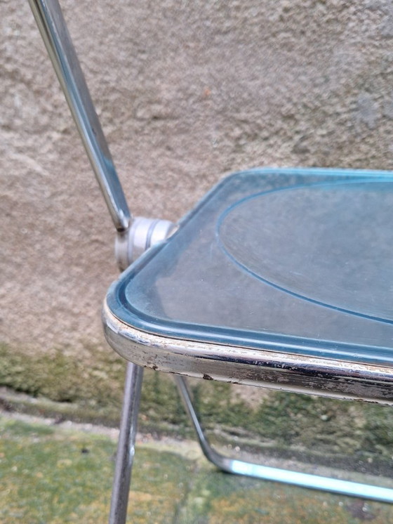 Image 1 of Sedia Plia in plexiglas blu di Giancarlo Piretti per Castelli