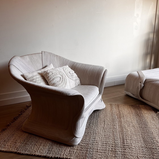 Image 1 of Betty Cobonpue Scultura sillón de ratán años 80