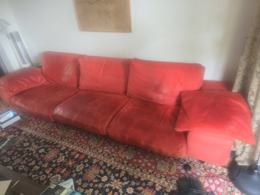 Molinari, geräumiges 3-Sitzer-Ledersofa