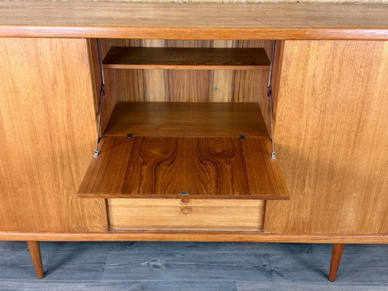 60s 70s Teak Sideboard Highboard H.W. Klein Bramin Danish Modern Design – High Boards, Wood (photo 16 of 20)