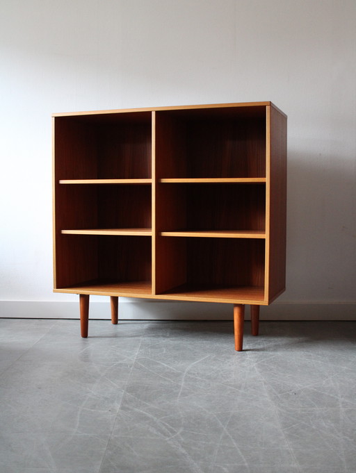 Vintage Deense diepe boekenkast door Denka Møbler