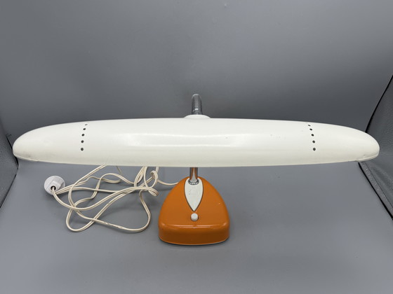 Image 1 of Zeldzame Matsushita / National tafellamp – model FS-193E – beige/oranje – 1970