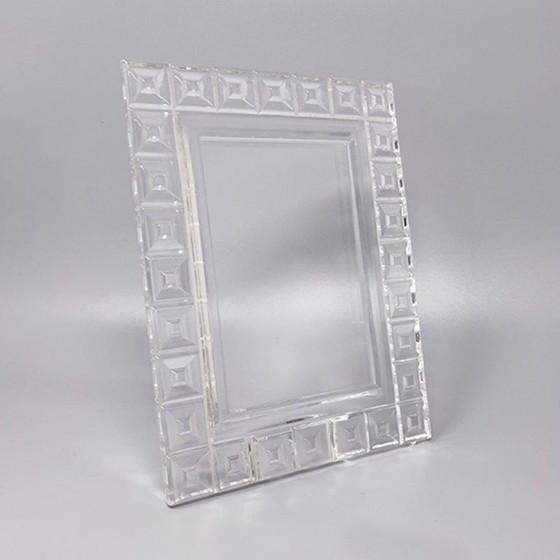 1960s Mid-Century Modern Rosenthal Heavy Crystal Picture Frame (photo 2 of 8)