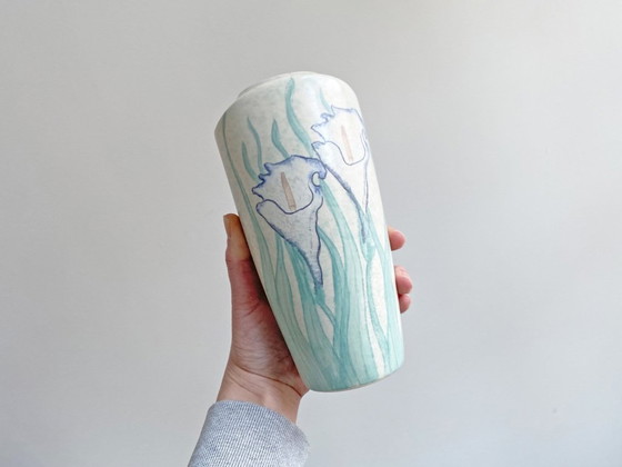 1x Vanessa Tuck Keramikvase im Jugendstil mit Blumen – Vasen, Ceramic (photo 3 of 7)
