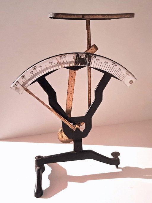 Letter Scale, JMAZ Brand, DRGM, 22x17cm – decoratieve objecten, Metal, Brass
