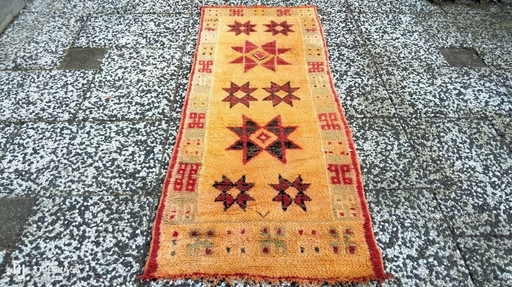 Handgeknoopt Berber kleed wol 178x70cm