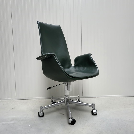 Image 1 of Silla de oficina FK 6725 Bird de Jorgen Kastholm Walter Knoll Cuero Verde