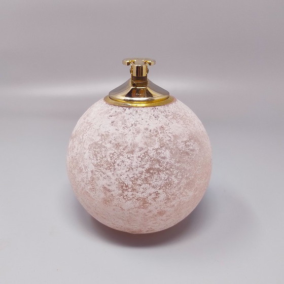 Image 1 of 1960 - Superbe briquet de table en verre dépoli de Murano par Paolo Traversi. Fabriqué en Italie