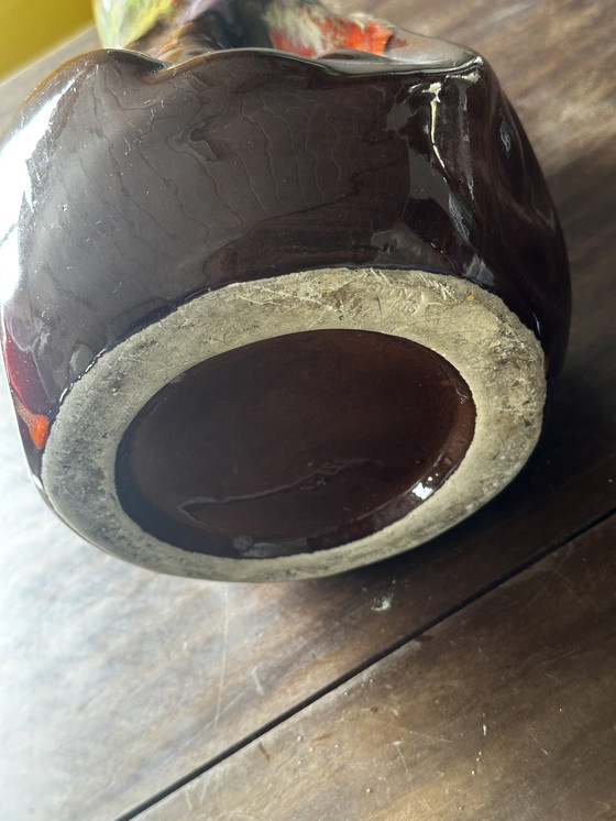 Image 1 of Vintage geglazuurde keramische kan Vallauris H 30 cm