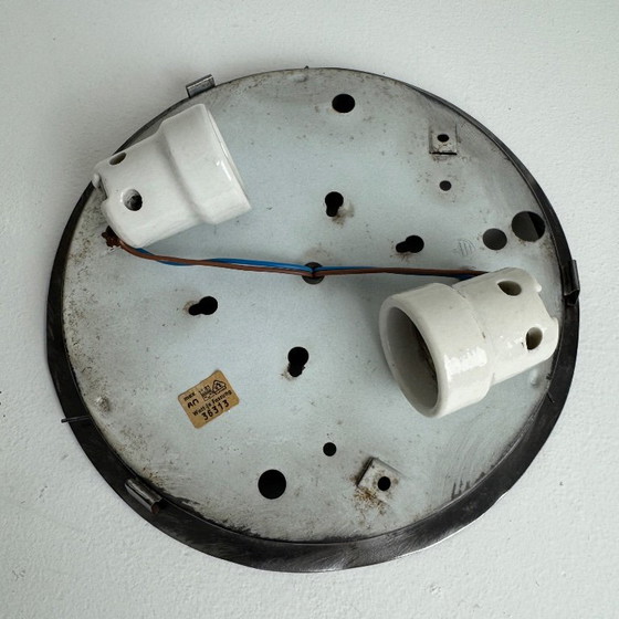 VINTAGE SPACE-AGE OPALINE « WILA » CEILING LIGHT – Glass (photo 7 of 14)