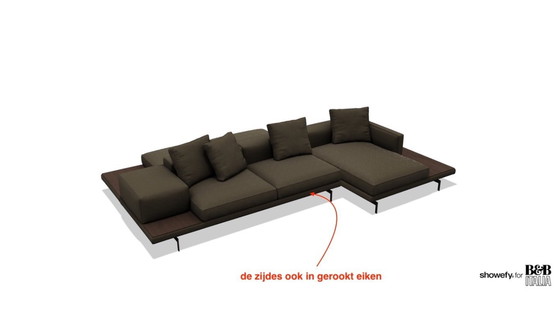 Image 1 of Divano Dock B&amp;B Italia versione alta base in legno