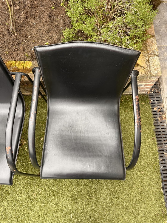 Schwarze Designerstühle – Esszimmerstühle, Leather (photo 12 of 15)