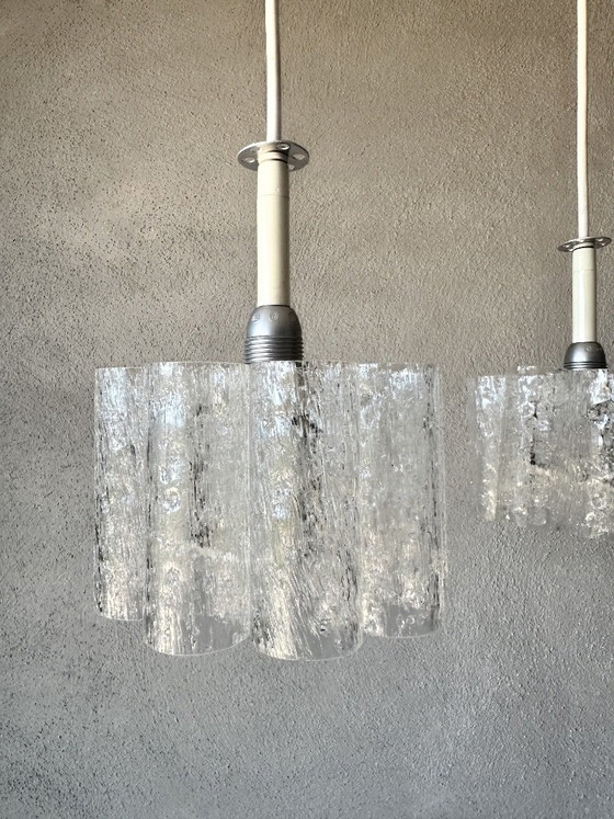 Vintage Doria Cascade Lamp – Hanglampen, Glass, Metal (photo 5 of 12)