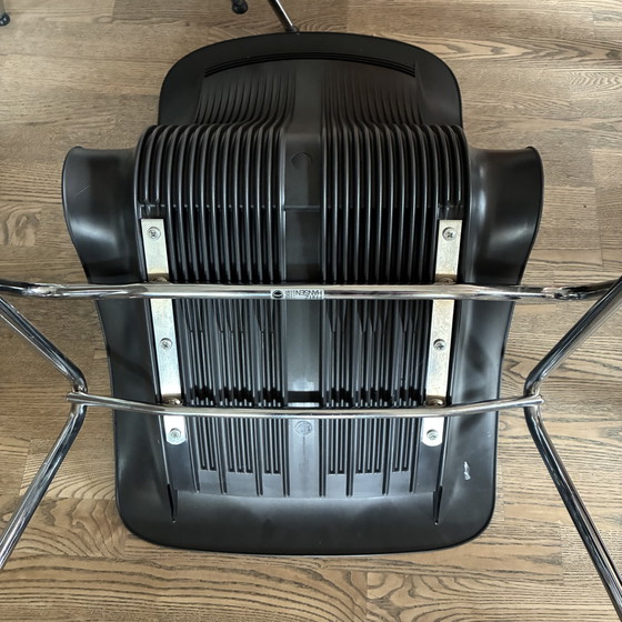 6x Alfred Homann “Ensemble” Chairs – Fritz Hansen, Dining chairs, Plastic, Chrome (photo 5 of 8)