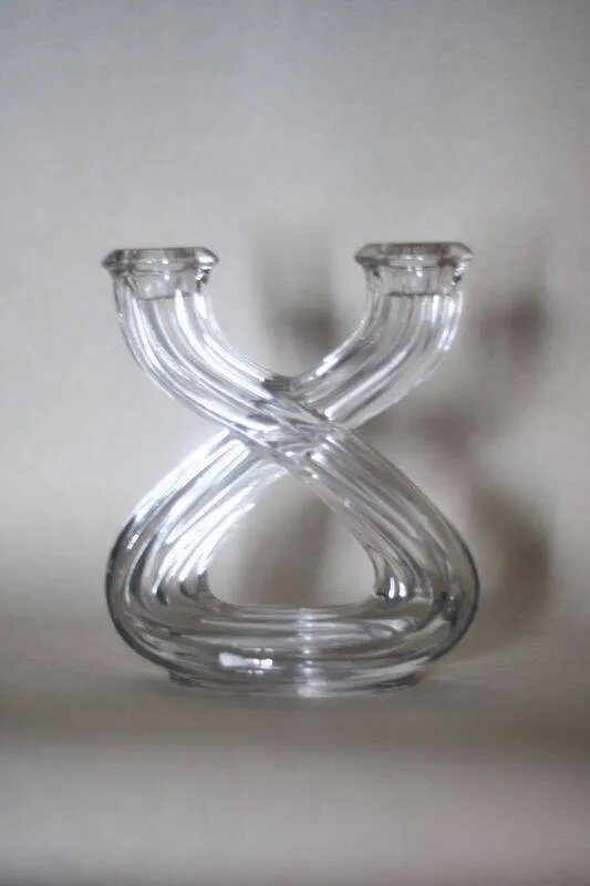 Vannes kristallen kandelaar – Kandelaars en kaarsen, Glas, Art Deco (photo 6 of 6)