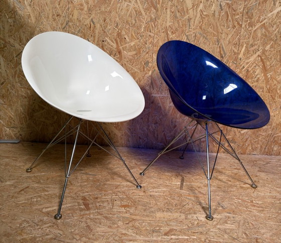 2 X Kartell Ero|S|ontwerper Philippe Starck – Eetkamerstoelen, Chrome, Modern (photo 7 of 28)