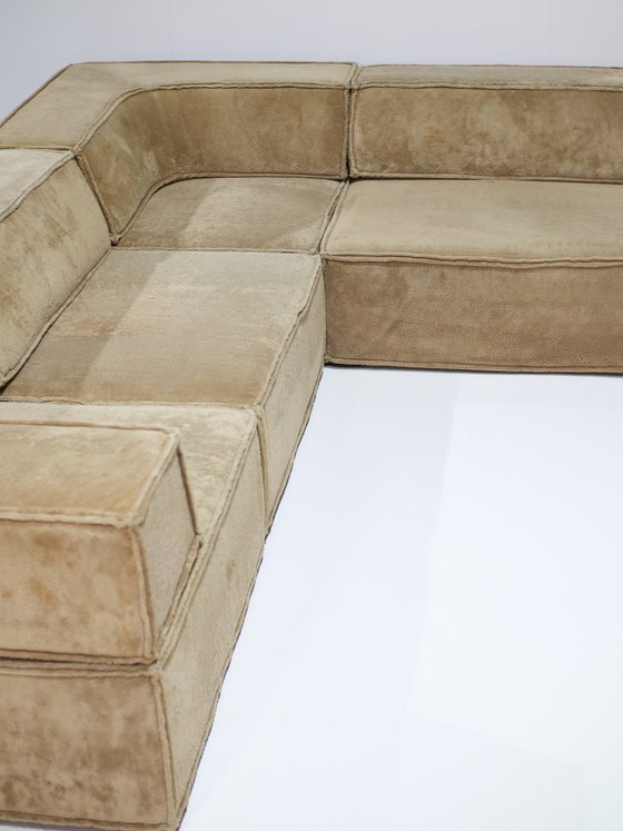 XXL Cor Trio Modulaire Sofa Landscape Bank Beige Geel 1973 – Modulaire banken, Textile (photo 15 of 21)