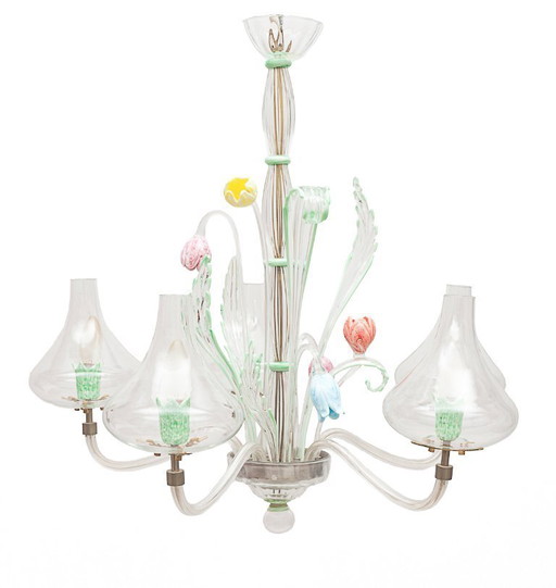 Lustre Murano 5 feux