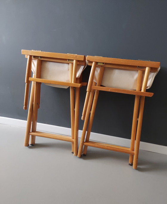 Image 1 of 2 Stuks Vintage Regiseursstoelen Jaren 70