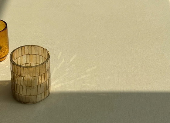 Image 1 of Contemporary Plaster Sideboard with Walnut interior