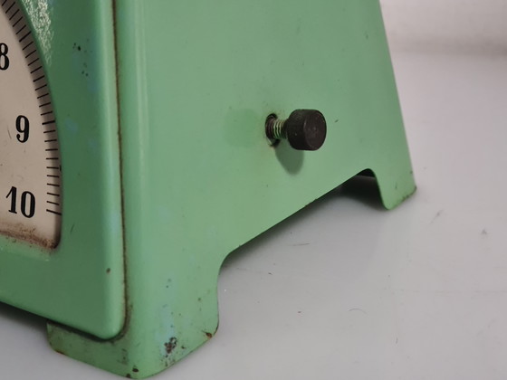 Image 1 of Balance de cuisine 10 kg, verte vintage années 1950