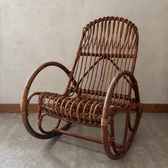 Rocking chair rotin – Bambou (photo 5 of 5)
