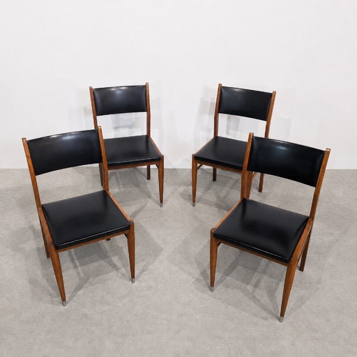 Set van vier vintage stoelen in Scandinavische stijl, jaren 60