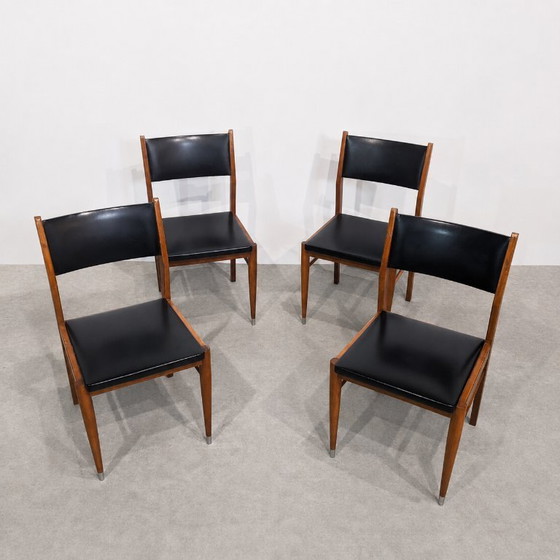 Image 1 of Set van vier vintage stoelen in Scandinavische stijl, jaren 60