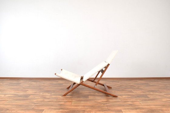 Image 1 of Fauteuil/méridienne danoise de style Mid-Century par Lauge Vestergaard pour Cado, années 1960.