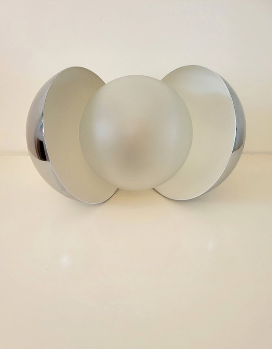 Image 1 of Set of 2 Diaframma wall lamps by Fontana Arte 1960