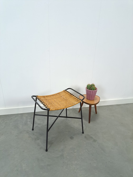 Image 1 of DDR Rattan Stool With Steel