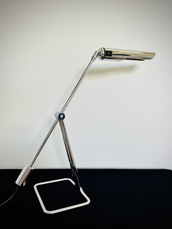 Image 1 of Abo Randers - Minimalist Chrome pendulum Vintage Desklamp