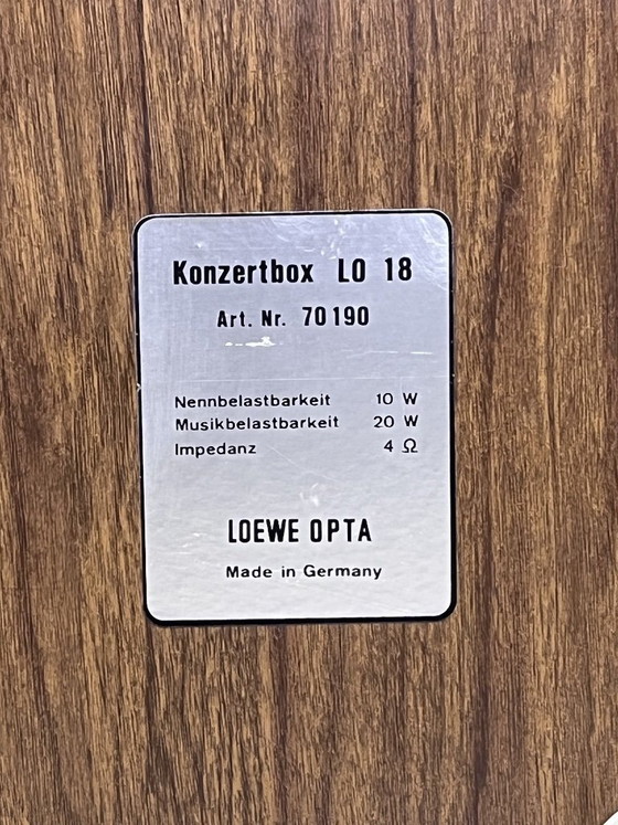 Image 1 of Vintage Loewe Opta ST 247 receiver + 2x concertbox LO 18