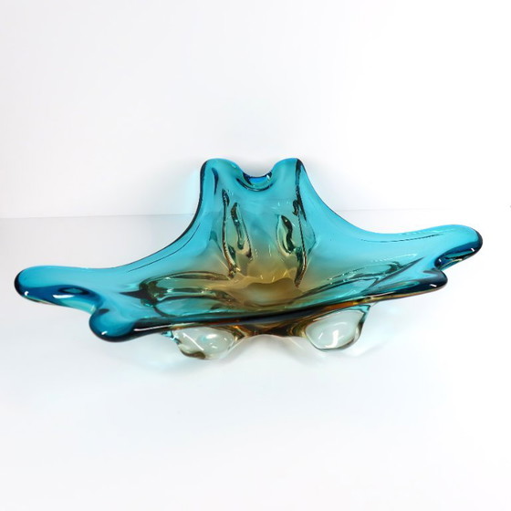 Piatto in vetro soffiato di Murano, anni '60 – Plat en verre soufflé de Murano, années 1960 (photo 4 of 8)