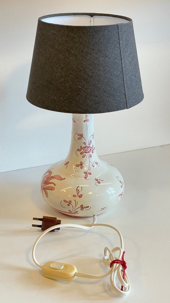 Vintage Du Matet Faience Lamp, France – MATET France, Table lamps, Canvas (photo 4 of 26)