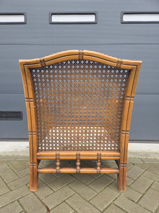 Image 1 of Sedia Giorgetti in rattan e bambù